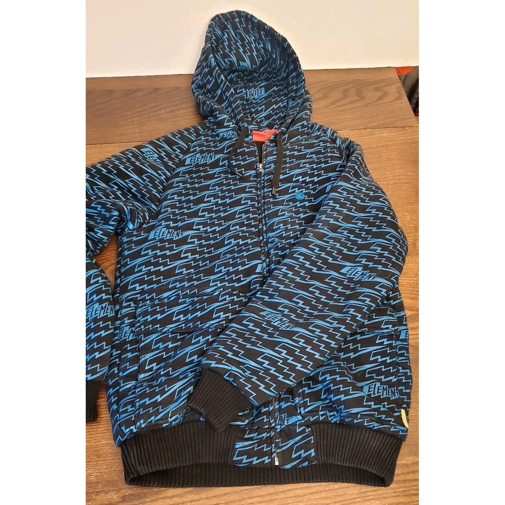 Vintage Element Hoodie Mens L Aqua Skateboard Full Zip Jacket - Picture 10 of 16